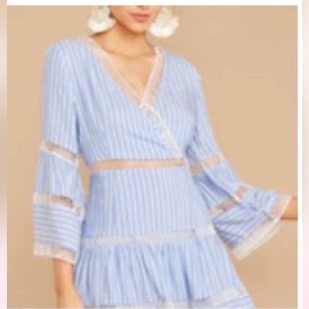 Red Dress Boutique Blue Striped Mini Dress